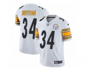 Men Nike Pittsburgh Steelers #34 Cameron Sutton White Vapor Untouchable Limited Player NFL Jersey