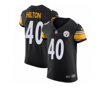 Men Nike Pittsburgh Steelers #40 Mike Hilton Black Team Color Vapor Untouchable Elite Player NFL Jersey