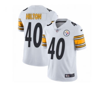 Men Nike Pittsburgh Steelers #40 Mike Hilton White Vapor Untouchable Limited Player NFL Jersey