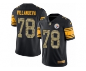 Men Nike Pittsburgh Steelers #78 Alejandro Villanueva Limited Black Camo Rush Vapor Untouchable NFL Jersey