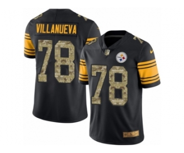 Men Nike Pittsburgh Steelers #78 Alejandro Villanueva Limited Black Camo Rush Vapor Untouchable NFL Jersey