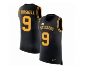Men Nike Pittsburgh Steelers #9 Chris Boswell Black Rush Player Name & Number Tank Top NFL Jersey