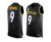 Men Nike Pittsburgh Steelers #9 Chris Boswell Limited Black Player Name & Number Tank Top NFL Jersey