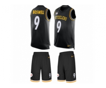 Men Nike Pittsburgh Steelers #9 Chris Boswell Limited Black Tank Top Suit NFL Jerse