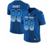 Men's Carolina Panthers #99 Kawann Short Limited Royal Blue NFC 2019 Pro Bowl Football Jersey