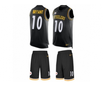 Men's Nike Pittsburgh Steelers #10 Martavis Bryant Limited Black Tank Top Suit NFL Jersey