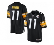 Men's Nike Pittsburgh Steelers #11 Justin Hunter Limited Black Team Color NFL Jersey