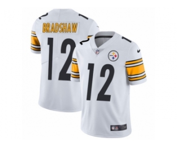Men's Nike Pittsburgh Steelers #12 Terry Bradshaw Vapor Untouchable Limited White NFL Jersey