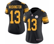 Men's Nike Pittsburgh Steelers #13 James Washington Gray Static Vapor Untouchable Limited NFL Jersey