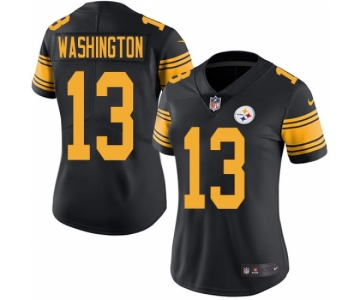 Men's Nike Pittsburgh Steelers #13 James Washington Gray Static Vapor Untouchable Limited NFL Jersey