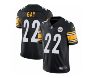 Men's Nike Pittsburgh Steelers #22 William Gay Vapor Untouchable Limited Black Team Color NFL Jersey