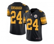 Men's Nike Pittsburgh Steelers #24 Coty Sensabaugh Limited Black Rush NFL Jersey
