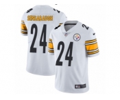 Men's Nike Pittsburgh Steelers #24 Coty Sensabaugh White Vapor Untouchable Limited Player NFL Jersey