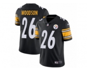 Men's Nike Pittsburgh Steelers #26 Rod Woodson Vapor Untouchable Limited Black Team Color NFL Jersey