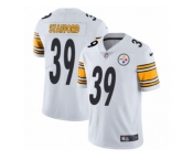 Men's Nike Pittsburgh Steelers #39 Daimion Stafford White Vapor Untouchable Limited Player NFL Jersey