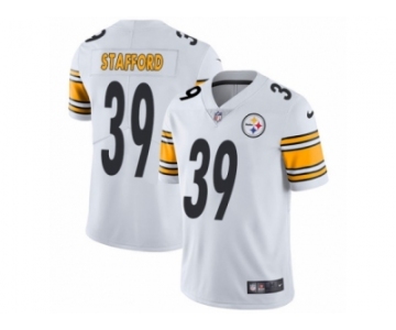 Men's Nike Pittsburgh Steelers #39 Daimion Stafford White Vapor Untouchable Limited Player NFL Jersey