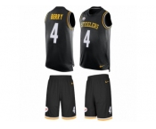 Men's Nike Pittsburgh Steelers #4 Jordan Berry Limited Black Tank Top Suit NFL Jersey