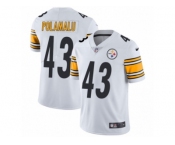 Men's Nike Pittsburgh Steelers #43 Troy Polamalu Vapor Untouchable Limited White NFL Jersey