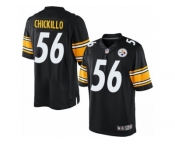 Men's Nike Pittsburgh Steelers #56 Anthony Chickillo Limited Black Team Color NFL Jersey