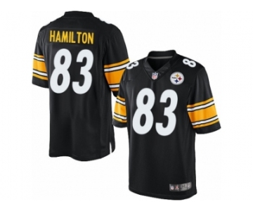 Men's Nike Pittsburgh Steelers #83 Cobi Hamilton Limited Black Team Color NFL Jersey