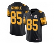 Men's Nike Pittsburgh Steelers #85 Xavier Grimble Limited Black Rush NFL Jersey