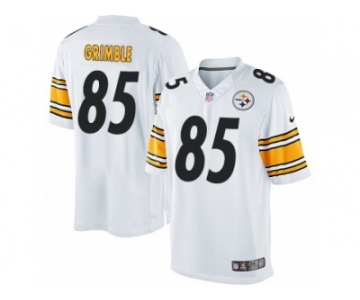 Men's Nike Pittsburgh Steelers #85 Xavier Grimble Limited White NFL Jersey