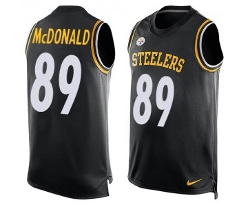 Men's Nike Pittsburgh Steelers #89 Vance McDonald Limited Black Player Name & Number Tank Top NFL Jersey