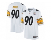 Men's Nike Pittsburgh Steelers #90 T. J. Watt Limited White NFL Jersey