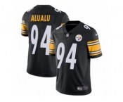 Men's Nike Pittsburgh Steelers #94 Tyson Alualu Vapor Untouchable Limited Black Team Color NFL Jersey