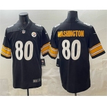 Men's Pisttburgn Steelers #80 Darnell Washington Black Vapor Untouchable Limited Stitched Jersey