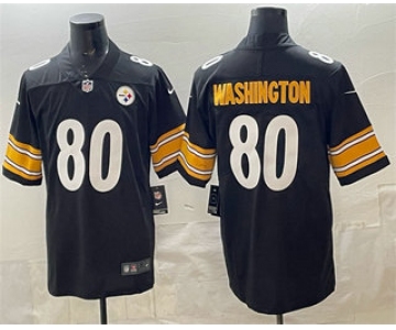 Men's Pisttburgn Steelers #80 Darnell Washington Black Vapor Untouchable Limited Stitched Jersey