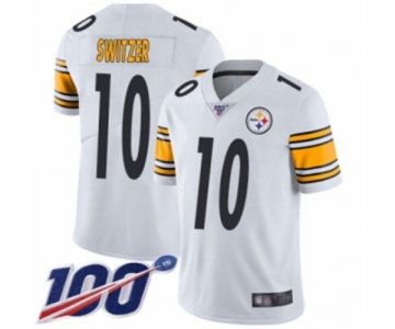 Men's Pittsburgh Steelers #10 Ryan Switzer White Vapor Untouchable Limited Player 100th Season Football Jersey