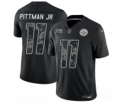 Men's Pittsburgh Steelers #11 Michael Pittman Jr. Black F.U.S.E. 2026 Salute to Service Limited Football Stitched Jersey Men's Pittsburgh Steelers #11 Michael Pittman Jr. Black F.U.S.E. 2026 Salute to Service Limited Football Stitched Jersey