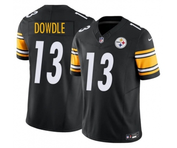 Men's Pittsburgh Steelers #13 Rico Dowdle Black 2025 F.U.S.E. Vapor Limited Stitched Football Jersey