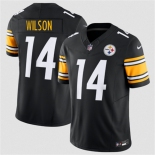 Men's Pittsburgh Steelers #14 Roman Wilson Black 2026 F.U.S.E. Vapor Limited Football Stitched Jersey Men's Pittsburgh Steelers #14 Roman Wilson Black 2026 F.U.S.E. Vapor Limited Football Stitched Jersey