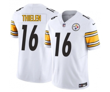 Men's Pittsburgh Steelers #16 Adam Thielen White 2025 F.U.S.E. Vapor Limited Football Stitched Jersey