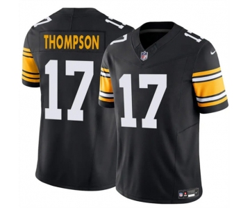 Men's Pittsburgh Steelers #17 Skylar Thompson Black 2025 F.U.S.E. Alternate Vapor Limited Football Stitched Jersey