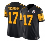 Men's Pittsburgh Steelers #17 Skylar Thompson Black 2025 F.U.S.E. Color Rush Vapor Limited Football Stitched Jersey