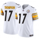 Men's Pittsburgh Steelers #17 Skylar Thompson White 2025 F.U.S.E. Vapor Limited Football Stitched Jersey