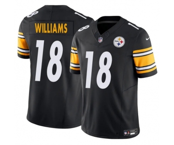 Men's Pittsburgh Steelers #18 Mike Williams Black 2024 F.U.S.E. Vapor Untouchable Limited Stitched Jersey