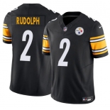 Men's Pittsburgh Steelers #2 Mason Rudolph Black 2025 F.U.S.E. Vapor Untouchable Limited Football Stitched Jersey