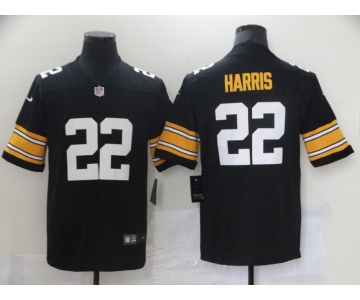 Men's Pittsburgh Steelers #22 Najee Harris Black Large Font Alternate Vapor Untouchable Limited Player Football Jersey
