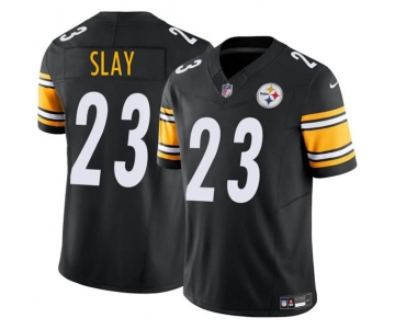 Men's Pittsburgh Steelers #23 Darius Slay Jr. Black 2025 F.U.S.E. Vapor Untouchable Limited Football Stitched Jersey