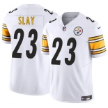 Men's Pittsburgh Steelers #23 Darius Slay Jr. White 2025 F.U.S.E. Vapor Untouchable Limited Football Stitched Jersey