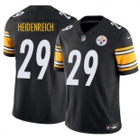 Men's Pittsburgh Steelers #29 Eli Heidenreich Black 2026 Draft F.U.S.E. Vapor Limited Football Stitched Jersey Men's Pittsburgh Steelers #29 Eli Heidenreich Black 2026 Draft F.U.S.E. Vapor Limited Football Stitched Jersey
