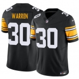 Men's Pittsburgh Steelers #30 Jaylen Warren Black 2025 F.U.S.E. Alternate Vapor Untouchable Limited Stitched Jersey