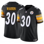 Men's Pittsburgh Steelers #30 Jaylen Warren Black 2025 F.U.S.E. Vapor Untouchable Limited Stitched Jersey