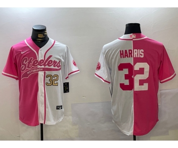 Men's Pittsburgh Steelers #32 Franco Harris Franco Harris Franco Harris 2024 Arctic Red White Salute To Service Stitched Baseball Jersey