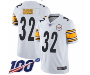 Men's Pittsburgh Steelers #32 Franco Harris White Vapor Untouchable Limited Player 100th Season Football Jersey