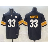 Men's Pittsburgh Steelers #33 Jack Sawyer Black 2025 Vapor Limited Football Stitched Jersey